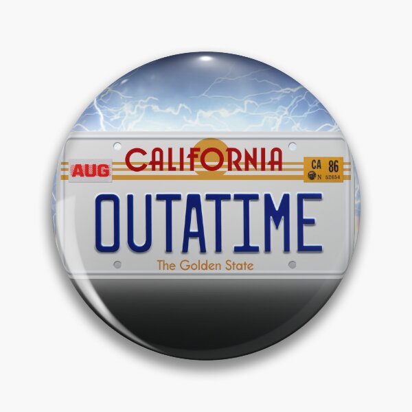 Item preview, OUTATIME License plate designed and sold by -Koleidescope.