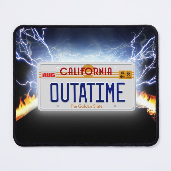 Item preview, OUTATIME License plate designed and sold by -Koleidescope.