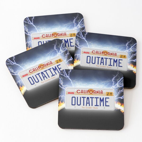 Item preview, OUTATIME License plate designed and sold by -Koleidescope.