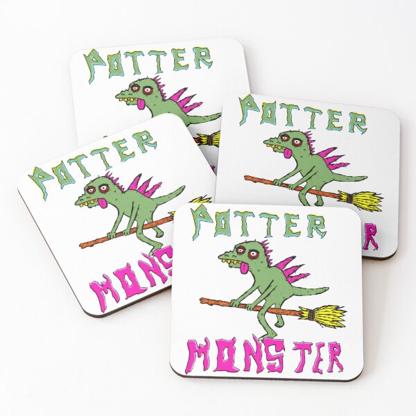 Item preview, Quirky Monster Flying on Broomstick Art designed and sold by tendaleeart.