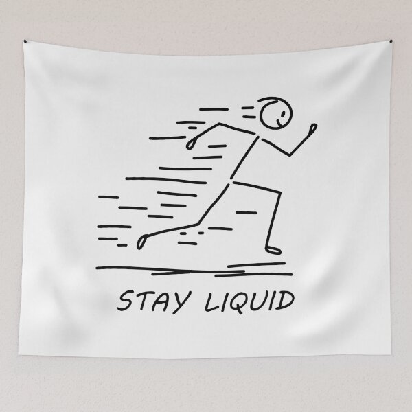Item preview, Stay Liquid - Walking Stick Figure designed and sold by SaSe-Design.