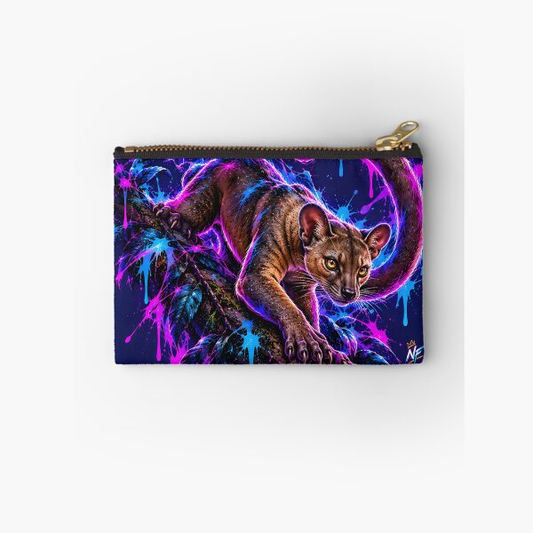 Item preview, Neon Fossa with a Powerful Curled Tail designed and sold by srangiem-cc.