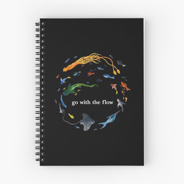 Item preview, National Geographic Marine Animals  - Marine Animals Go With The Flow - Watercolor Ocean designed and sold by dancymantil.
