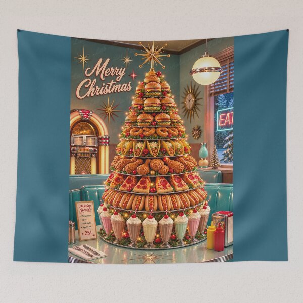 Item preview, Merry Christmas – The Ultimate Diner Christmas Tree designed and sold by LuluLeb.
