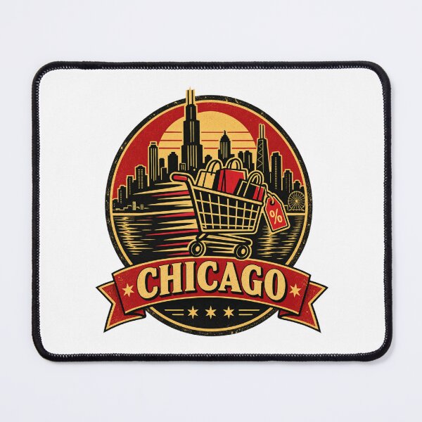 Item preview, Chicago Black Friday Shirt – Retro Shopping Cart Deal Hunter Badge designed and sold by Globalcitytees.