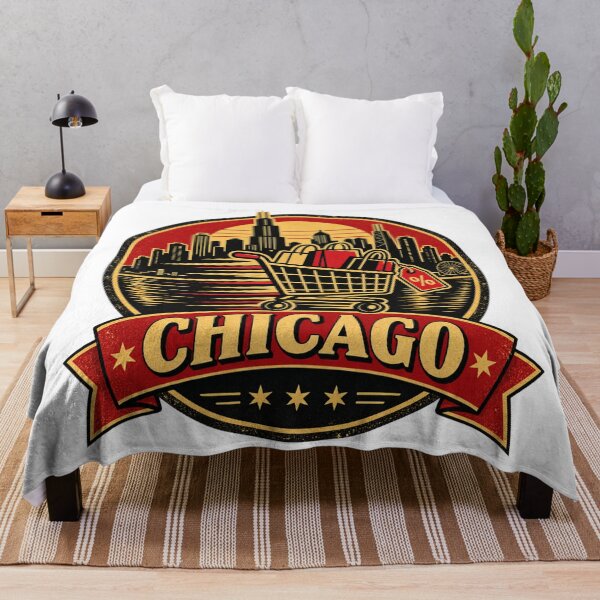 Item preview, Chicago Black Friday Shirt – Retro Shopping Cart Deal Hunter Badge designed and sold by Globalcitytees.