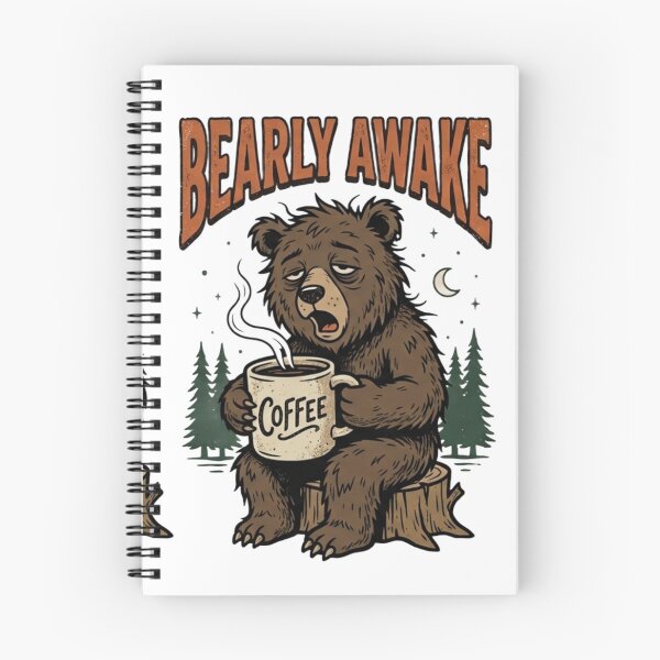 Item preview, Bearly Awake Funny Sleepy Bear Coffee Lover Design designed and sold by meghnad.