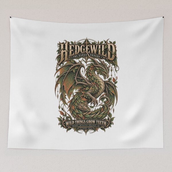 Item preview, HEDGEWILD // THE GARDEN DRAGON designed and sold by theOne_Design.