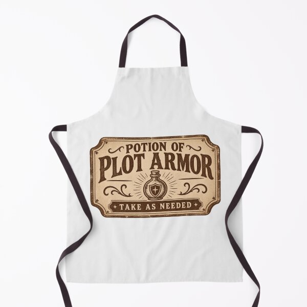 Item preview, Potion of Plot Armor Vintage Apothecary Label designed and sold by Yellowriversss.