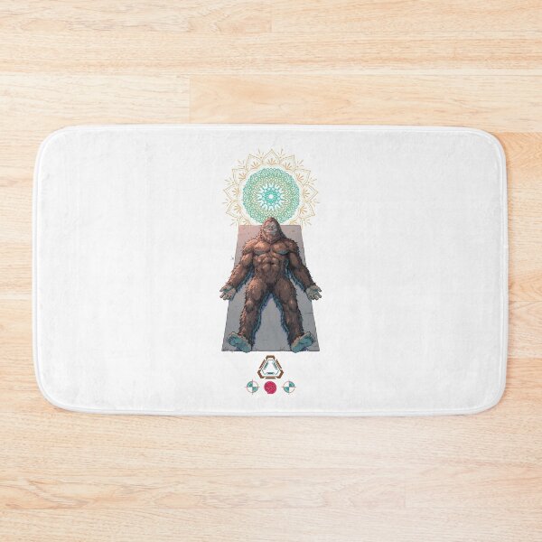 Item preview, Bigfoot Savasana Corpse Pose Yoga Sasquatch Art designed and sold by Whimsy Trail Co.