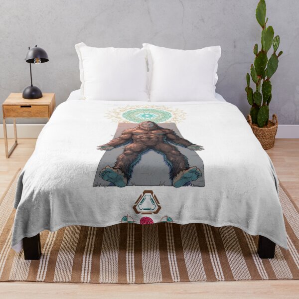 Item preview, Bigfoot Savasana Corpse Pose Yoga Sasquatch Art designed and sold by Whimsy Trail Co.
