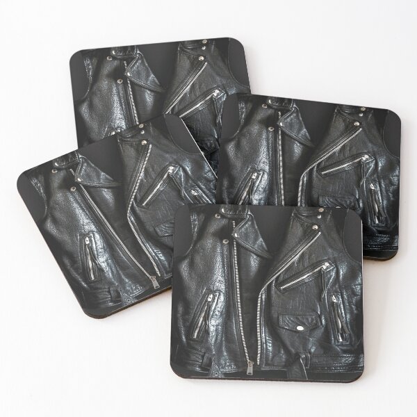 Item preview, Black Leather Jacket designed and sold by mayrayami.