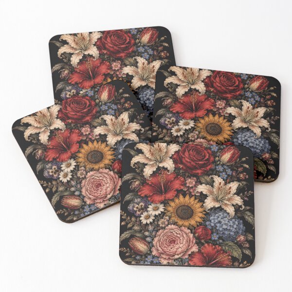 Item preview, Vintage Floral Bouquet – Retro Botanical Flowers Collection designed and sold by Lyannaadesign.
