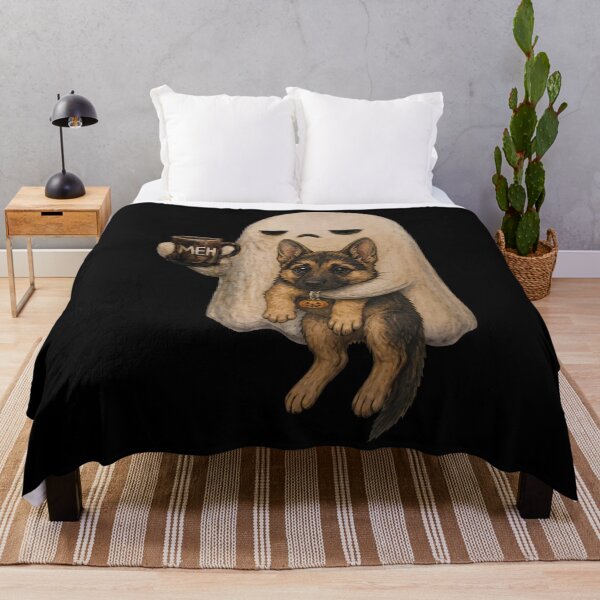 Item preview, Meh Ghost Spooky Dog Breeds Funny Halloween Coffee Lover designed and sold by VibePrints42.