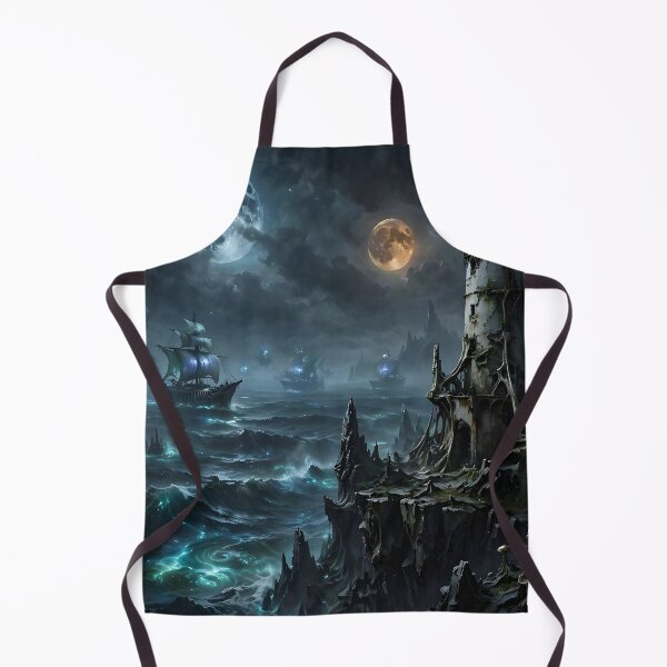 Item preview, The Phantom Lighthouse of the Twin Moons designed and sold by DreamyWallVibes.