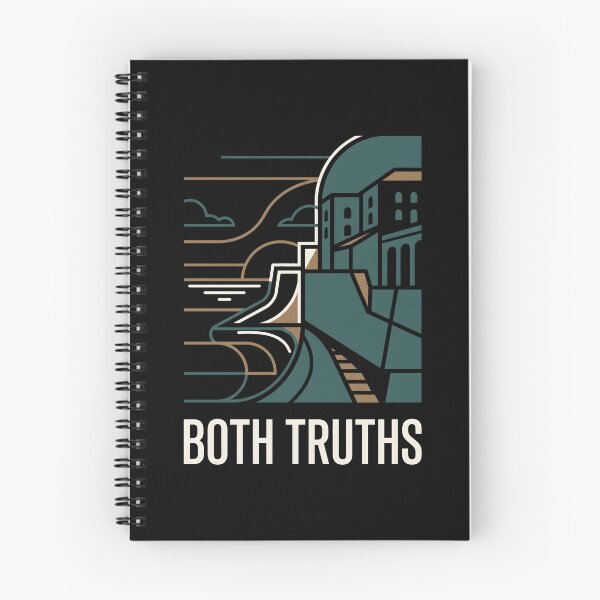 Item preview, Both Truths Line Art Coastal Architecture Graphic designed and sold by SplashTastic.