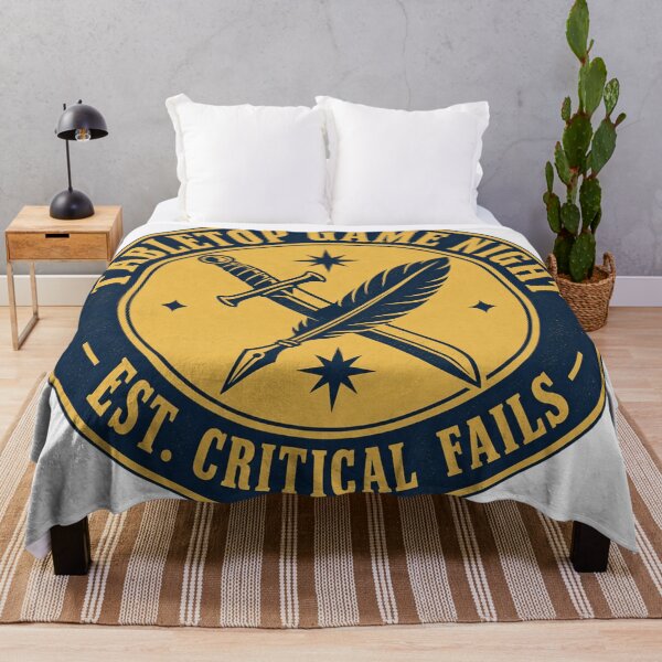 Item preview, Tabletop Game Night Est Critical Fails Vintage Badge designed and sold by Yellowriversss.
