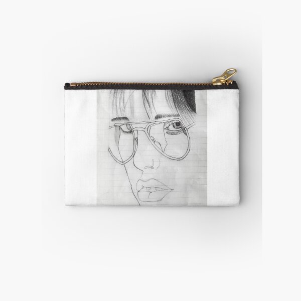 Item preview, Reflection - Minimalist Woman with Aviator Glasses | Pencil Line Art Portrait designed and sold by MALADesignz.