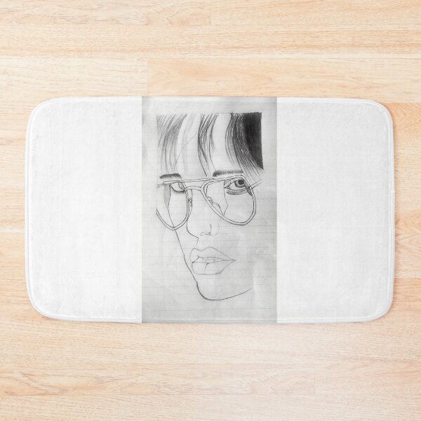 Item preview, Reflection - Minimalist Woman with Aviator Glasses | Pencil Line Art Portrait designed and sold by MALADesignz.