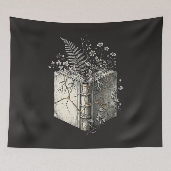 Item preview, Living Knowledge - Kintsugi Botanical Archive Woodcut designed and sold by InnerwayStudio.