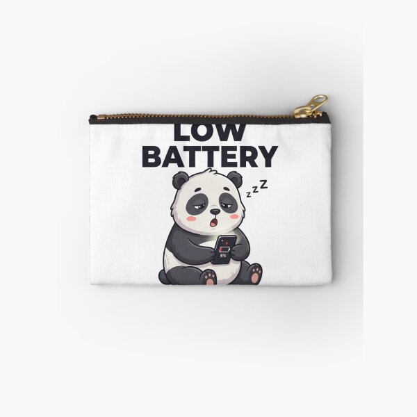 Item preview, Low Battery Funny Sleepy Panda Phone Design designed and sold by meghnad.