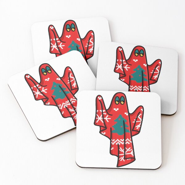 Item preview, Festive Ghost with Christmas Tree Design designed and sold by avadeslubra.