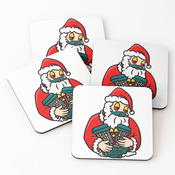 Item preview, Santa Claus Motorcycle Engine Holiday designed and sold by avadeslubra.