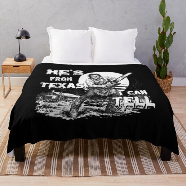 Item preview, Vintage He's from Texas I Can Tell Chainsaw Horror Halloween designed and sold by PartyFam.