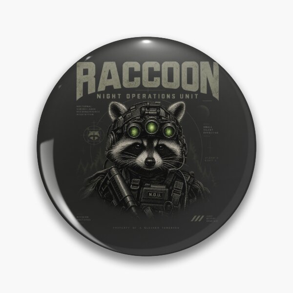 Item preview, Tactical Raccoon – Night Operations Unit designed and sold by DreamCraze.