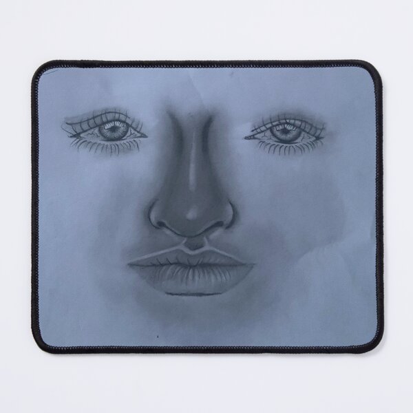Item preview, Stillness - Realistic Pencil Portrait Eyes Lips Nose | Hyperrealistic Face Study designed and sold by MALADesignz.