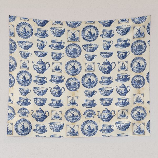 Item preview, Vintage Delft Porcelain designed and sold by FunFitsFactory.