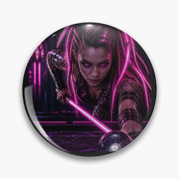 Item preview, Laxy~DayzCo Cyberpunk pool/billiards player designed and sold by LazyDayzCo.