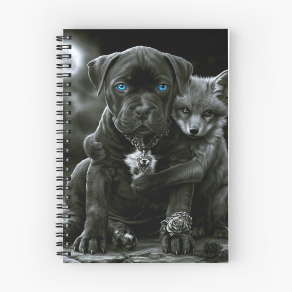Item preview, Pit Bull Fox Love Print designed and sold by Nocturne  Paws.