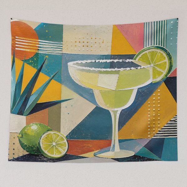 Item preview, Margarita Cubist Painting – Mexican Cocktail Artwork designed and sold by GalleryKauffeld.