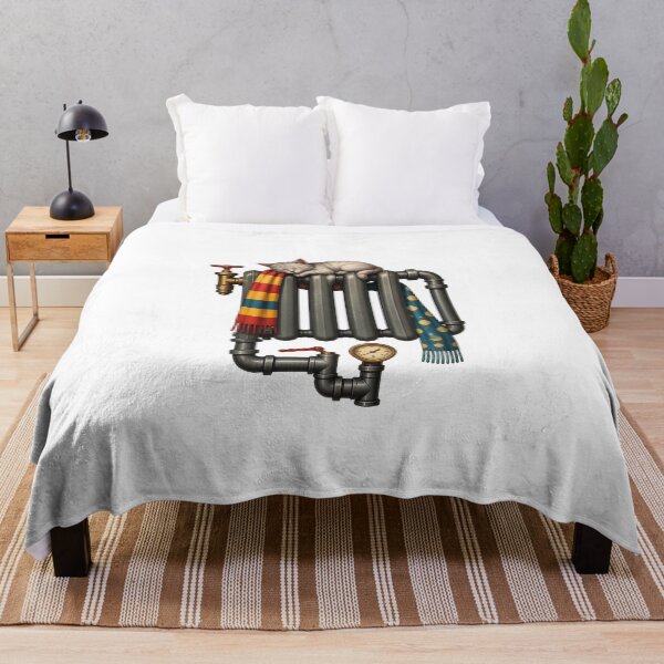 Item preview, Cozy Animal Sleeping on Radiator with Socks designed and sold by GiaoCalonas.