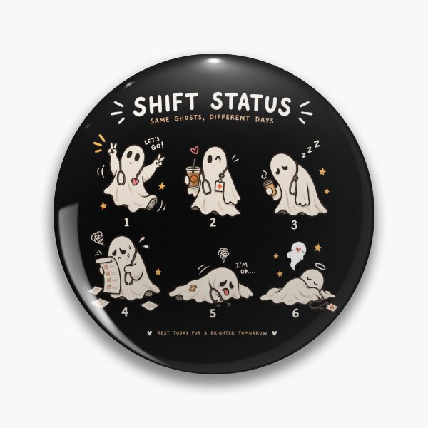 Item preview, Ghost Nurse Halloween, Funny Spooky Nurse, Nurse Shift Status, Halloween Nurse Gift, RN Nursing, Healthcare Worker, Spooky Season, Fall Nurse Gift designed and sold by Quiajia.