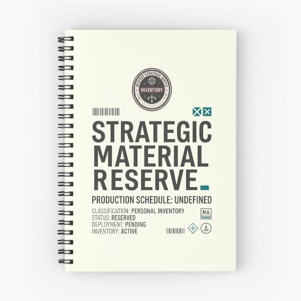 Item preview, Strategic Material Reserve Fabric Stash Crafting Humor designed and sold by SplashTastic.
