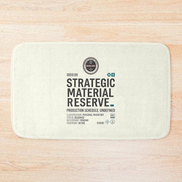 Item preview, Strategic Material Reserve Fabric Stash Crafting Humor designed and sold by SplashTastic.