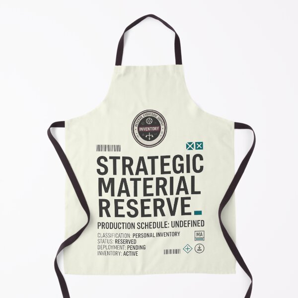 Item preview, Strategic Material Reserve Fabric Stash Crafting Humor designed and sold by SplashTastic.