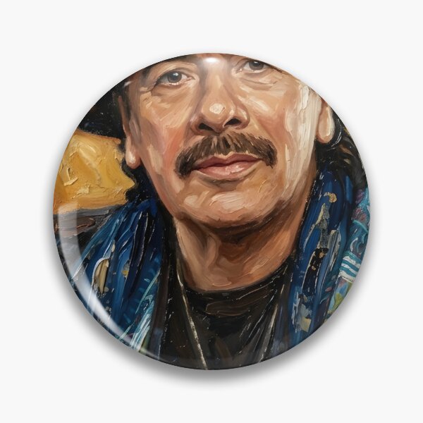 Item preview, Carlos Santana Oil Painting designed and sold by maretsad.