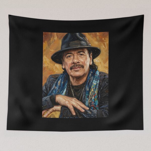 Item preview, Carlos Santana Oil Painting designed and sold by maretsad.