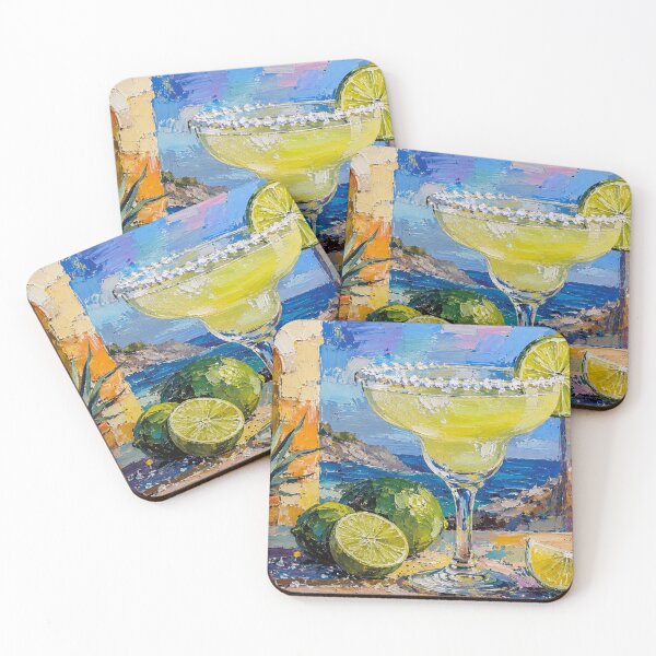Item preview, Margarita Painting – Lime & Tequila Cocktail Artwork designed and sold by GalleryKauffeld.