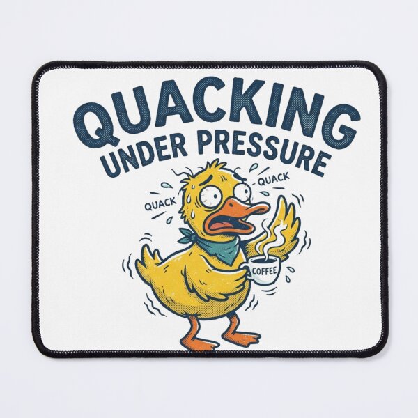 Item preview, Quacking Under Pressure Funny Duck Coffee Design designed and sold by meghnad.