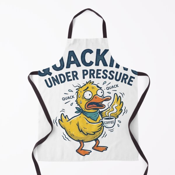 Item preview, Quacking Under Pressure Funny Duck Coffee Design designed and sold by meghnad.