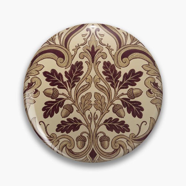 Item preview, Autumn Oak Damask Seamless Pattern designed and sold by Ivy-Triggs.