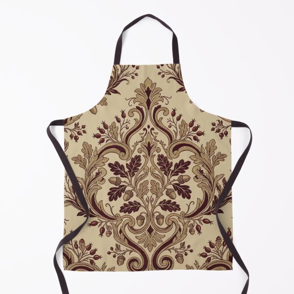 Item preview, Autumn Oak Damask Seamless Pattern designed and sold by Ivy-Triggs.