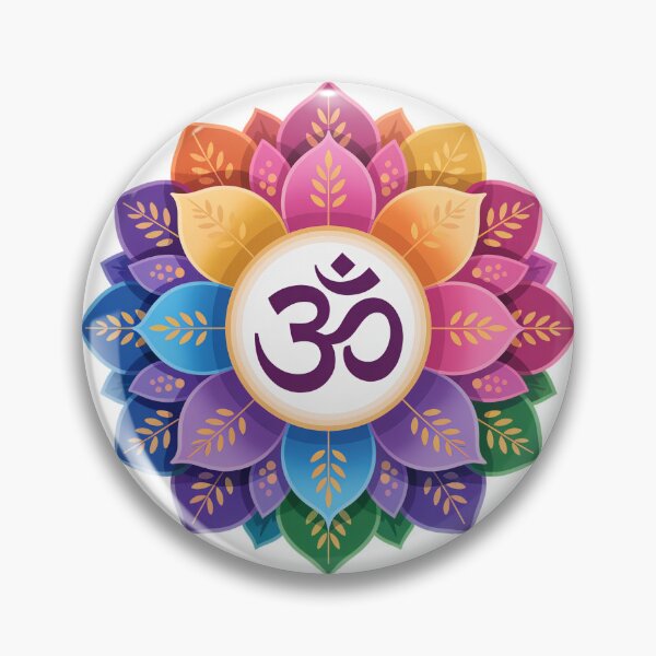 Item preview, ॐ OM Vibrant Digital Mandala Flower Art designed and sold by Working Pajama.