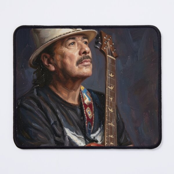 Item preview, Carlos Santana Oil Painting designed and sold by maretsad.