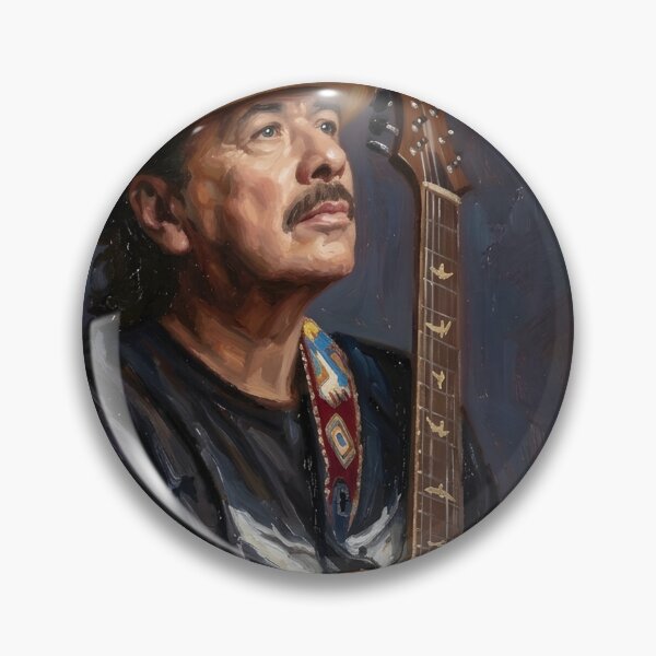Item preview, Carlos Santana Oil Painting designed and sold by maretsad.