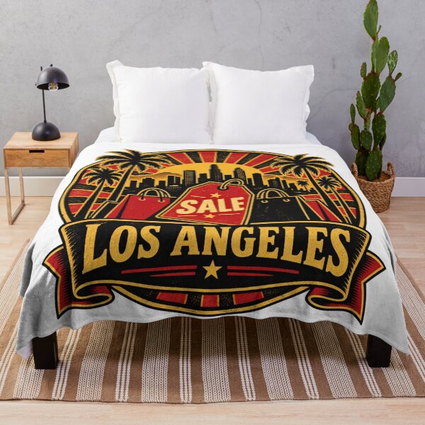 Item preview, Los Angeles Black Friday Shirt – Retro Shopping Spree Badge Design designed and sold by Globalcitytees.